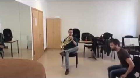 Duet for French Horn and Chair