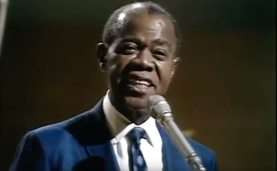 An Aging Louis Armstrong Sings “What a the Wonderful World” in 1967, During the Vietnam War ...