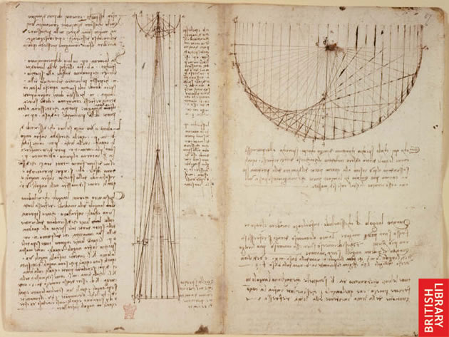 Leonardo da Vinci’s Visionary Notebooks Now Online: Browse 570 Digitized Pages da vinci notebook2