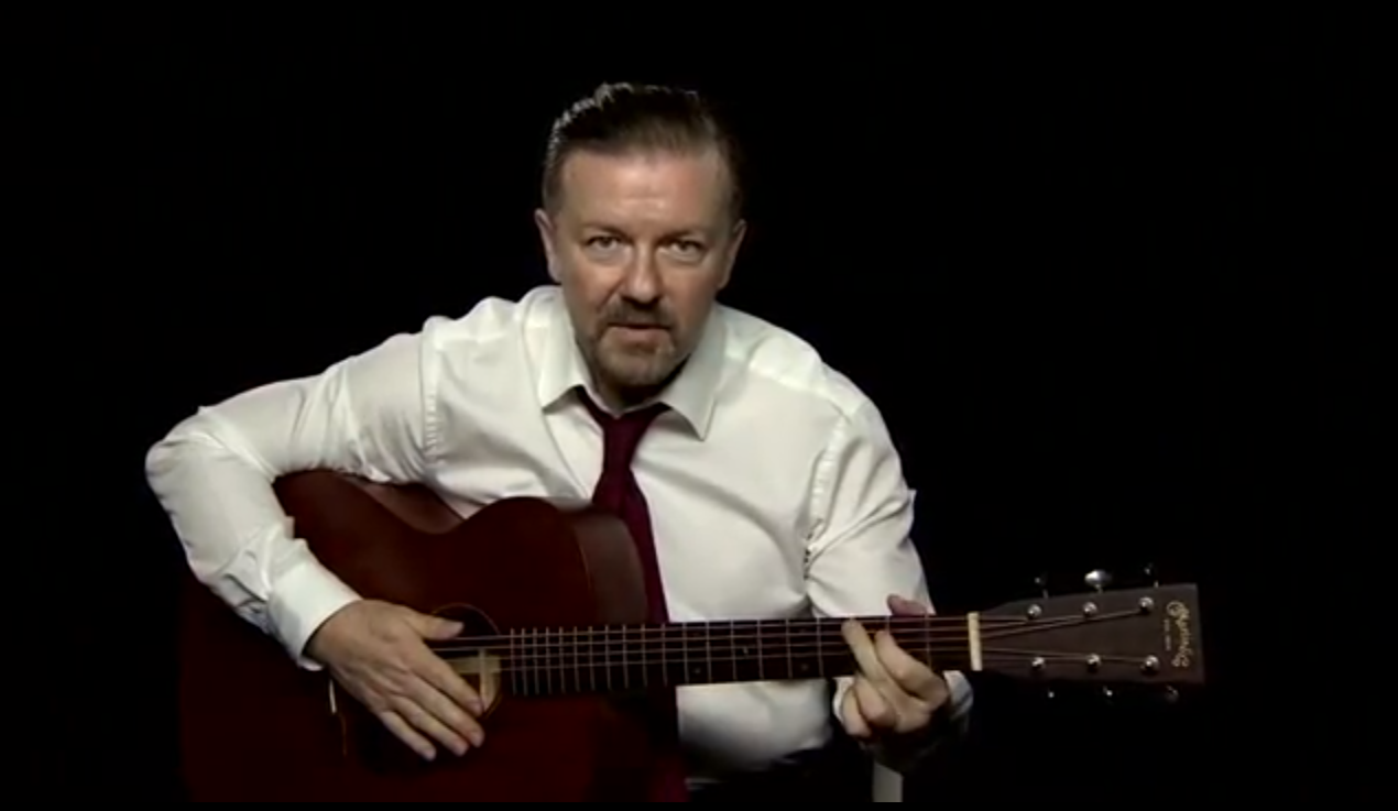 Ricky Gervais Presents "Learn Guitar with David Brent" | Open Culture