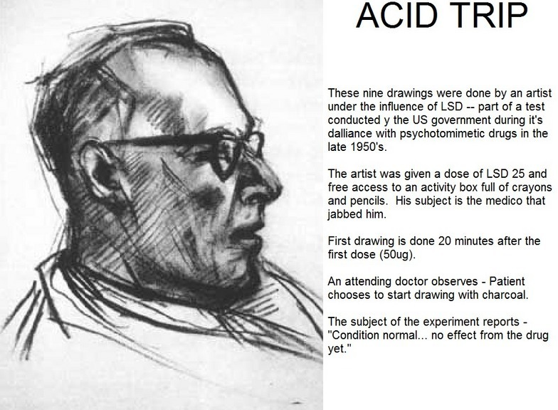 Artist Draws Nine Portraits on LSD During 1950s Research