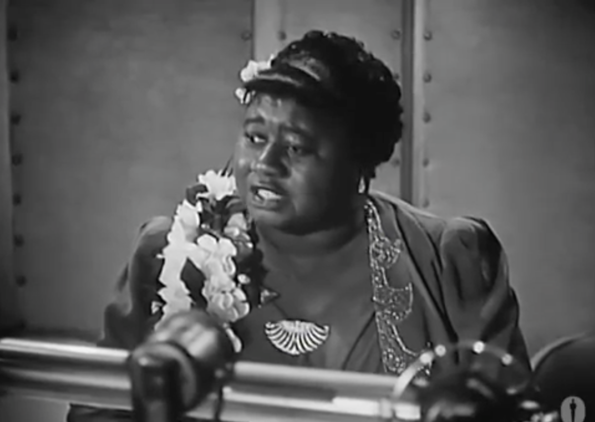 Hattie Mcdaniel Star Of Gone With The Wind Gives A Moving