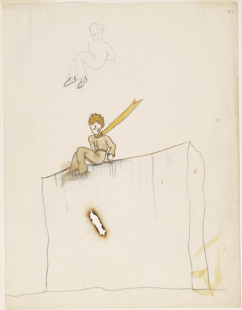 Illustration for novella The Little Prince Le Petit Prince, 1942.