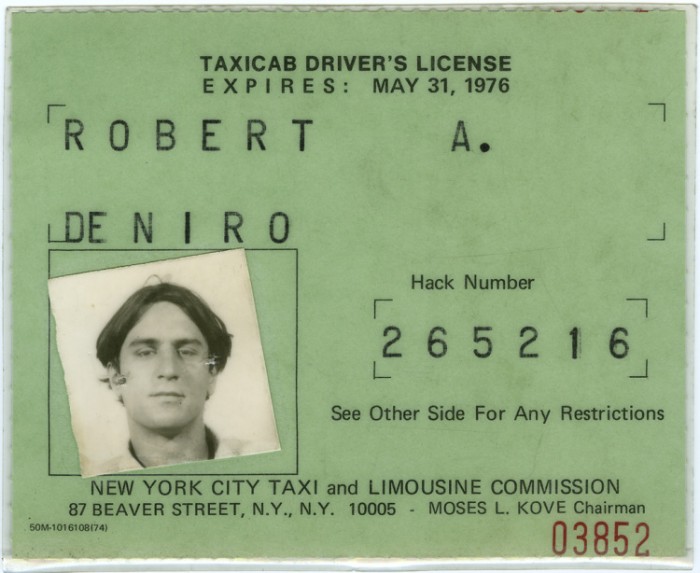 +Autogramm++Taxi Driver++ Robert De Niro 