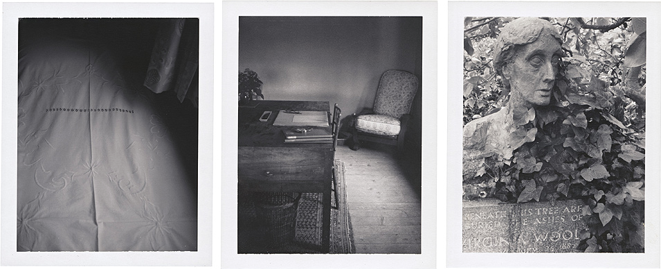 Virginia Woolf’s bed, writing desk, and gravestone