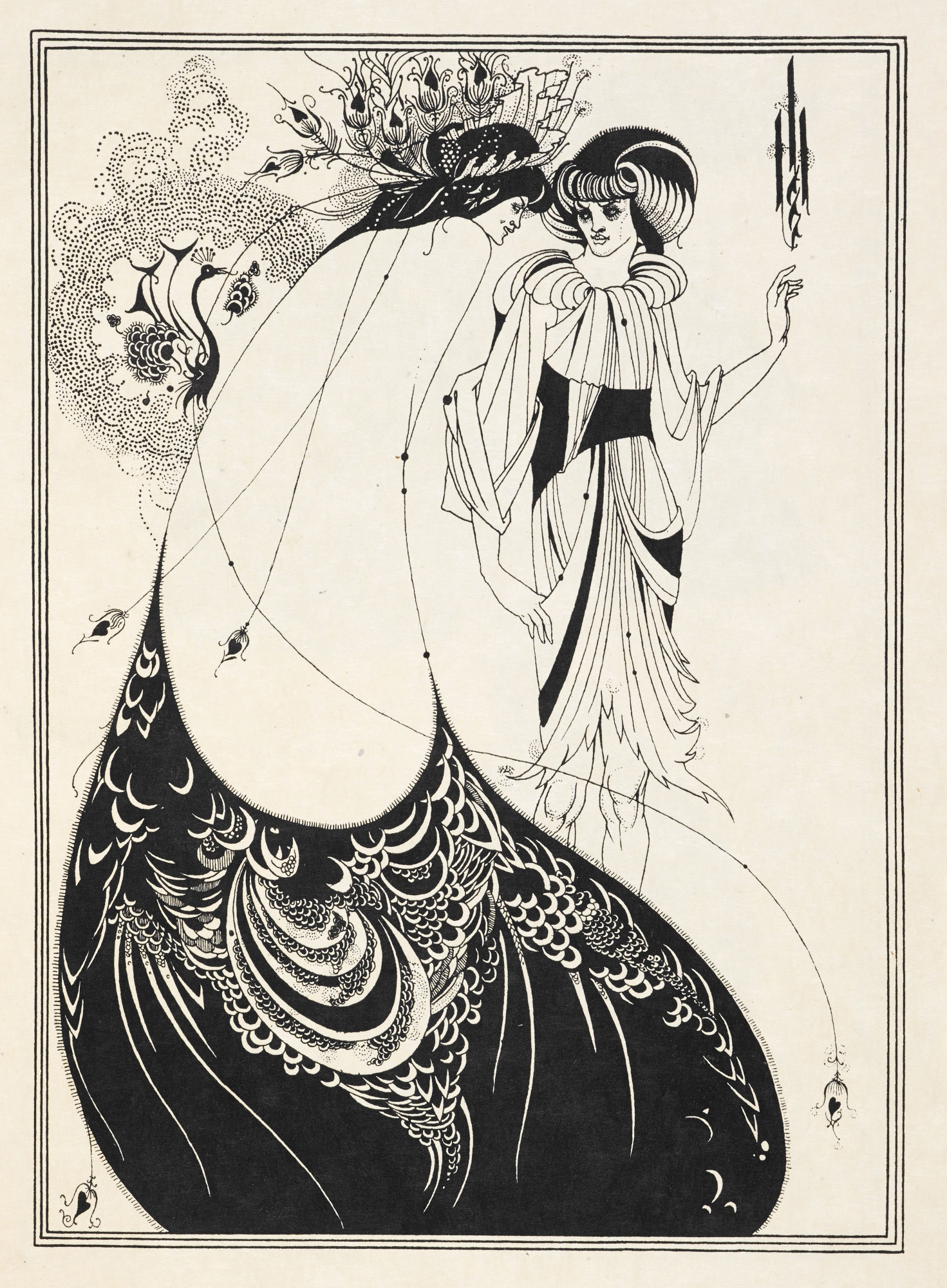 Oscar Wilde's Play Salome Illustrated by Aubrey Beardsley in a Striking