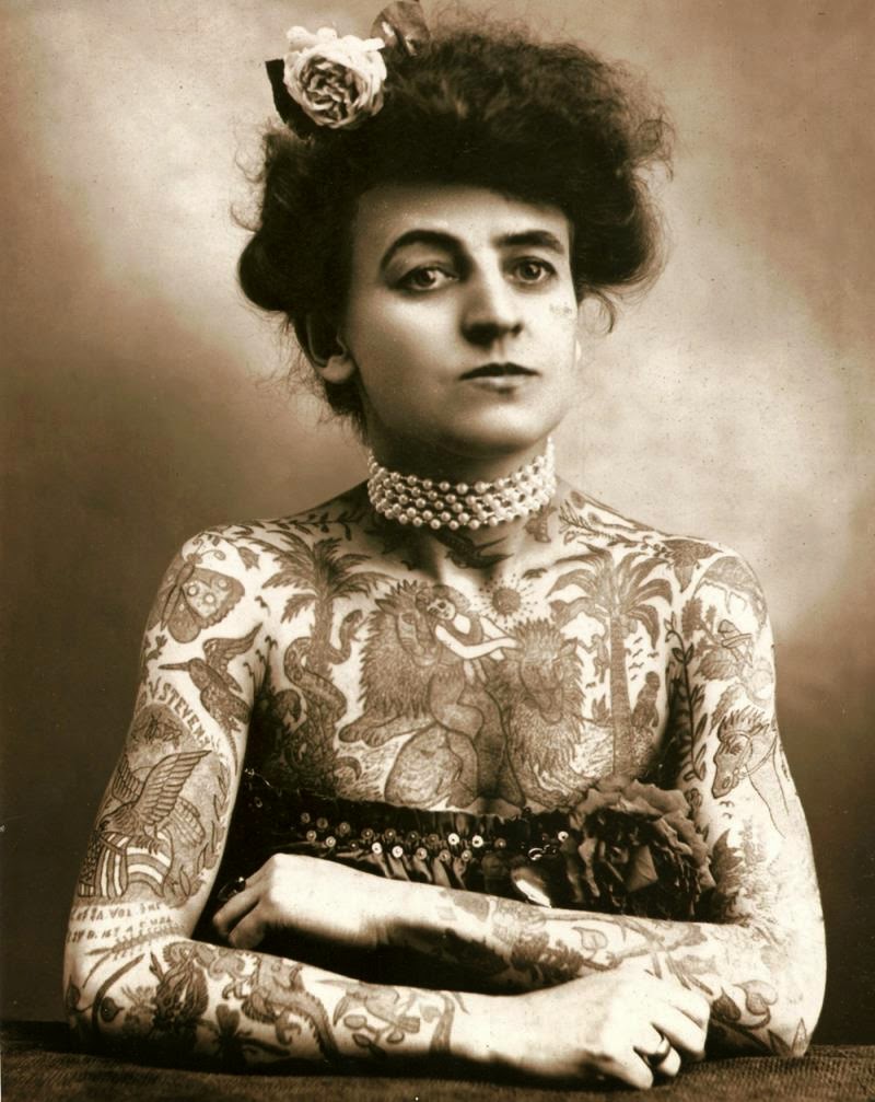Meet America & Britain's First Female Tattoo Artists: Maud Wagner  (1877-1961) & Jessie Knight (1904–1994) | Open Culture
