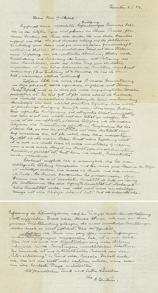 Einstein Gutkind Letter