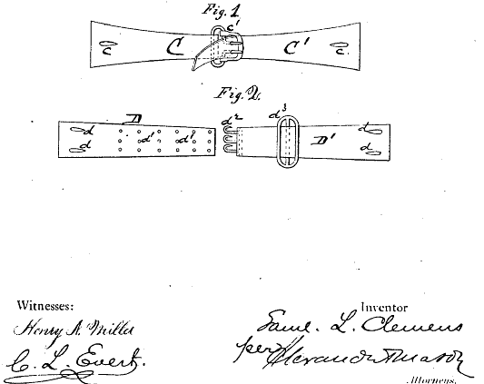 Mark Twain's Patented Inventions for Bra Straps and Other Everyday