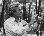 RichardFeynman-PaineMansionWoods1984_copyrightTamikoThiel_bw
