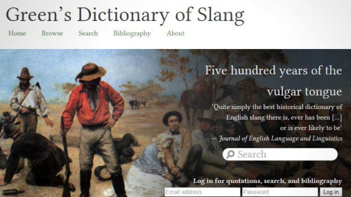 🔖 Green’s Dictionary of Slang
