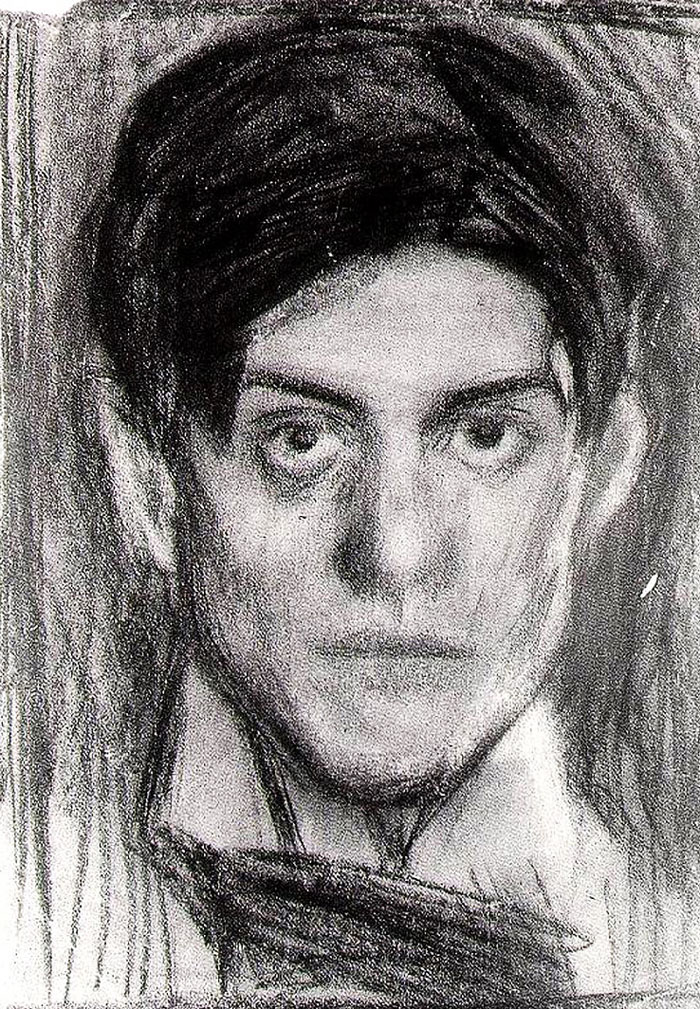 picasso self portrait drawing