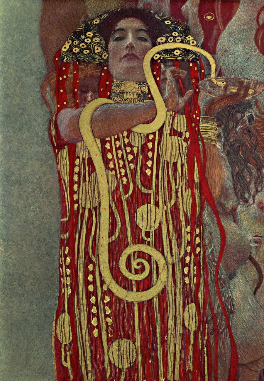 thumbnail image 2 of Klimt Portrait Art Tote Bag - 16x16 Inch Lightweight Canvas Bag With Art Design 2 of 9