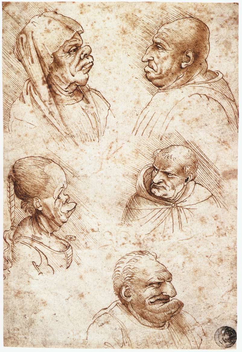 Leonardo Da Vinci S Bizarre Caricatures Monster Drawings Open Culture