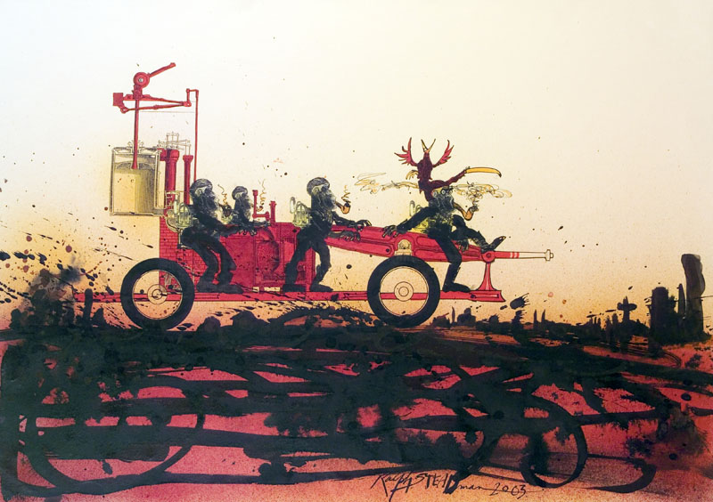 Ralph Steadman&#039;s Hellish Illustrations for Ray Bradbury&#039;s Classic