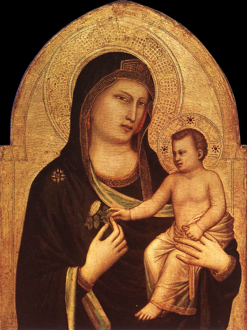 Why Babies In Medieval Paintings Look Like Middle Aged Men An   Giotto Di Bondone   Madonna And Child   WGA09339 