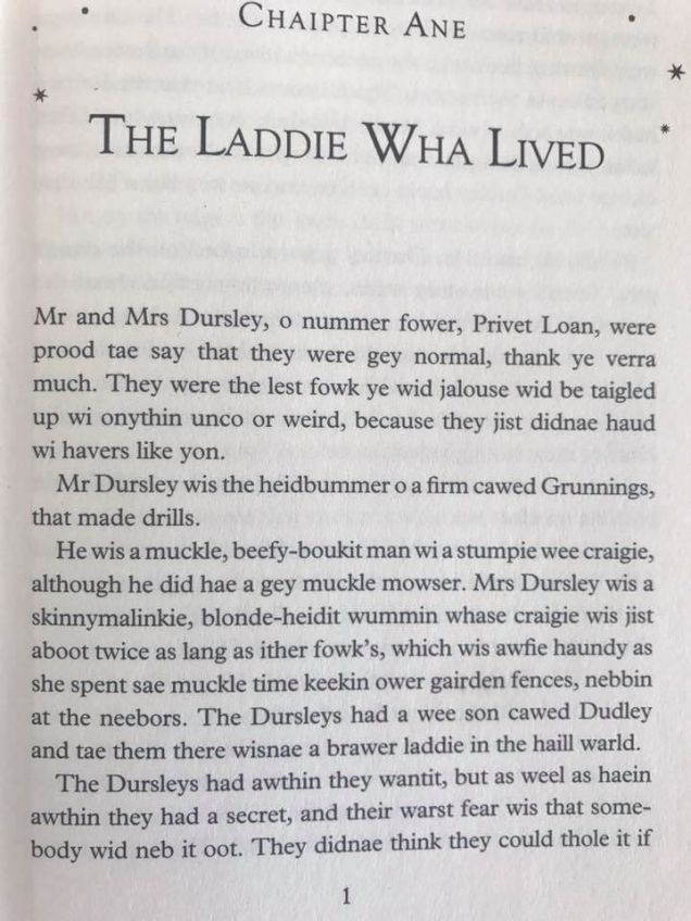 Is anyone Scottish in Harry Potter?