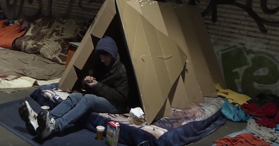 Designer Creates Origami Cardboard Tents to Shelter the Homeless from
