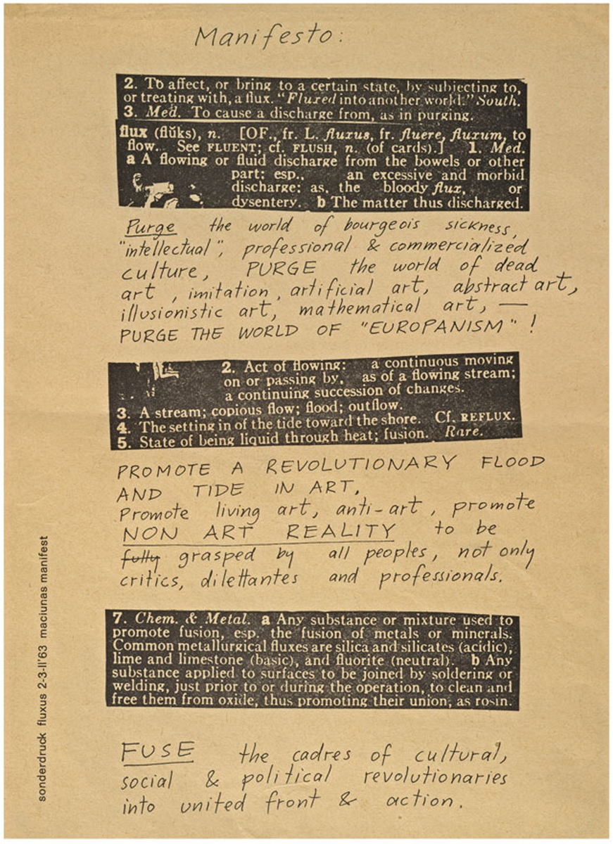 Activating Fluxus: In and Out of the Archive – Activating Fluxus