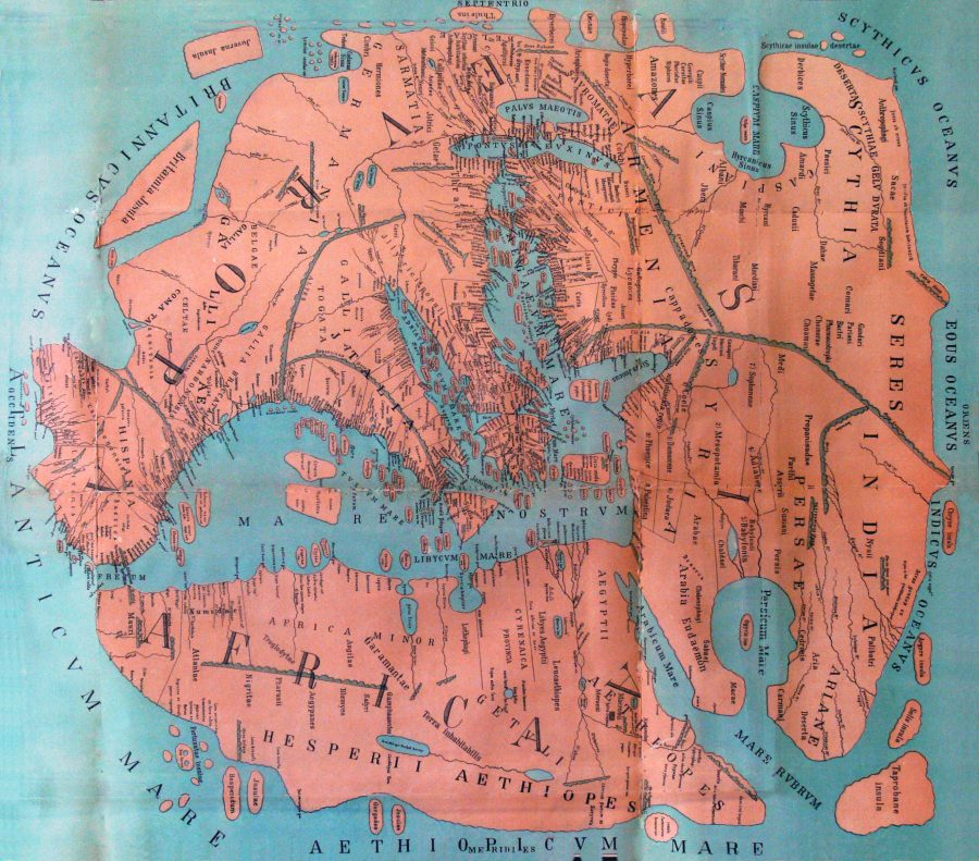 ancient roman map of the world A Map Showing How The Ancient Romans Envisioned The World In 40 Ad ancient roman map of the world