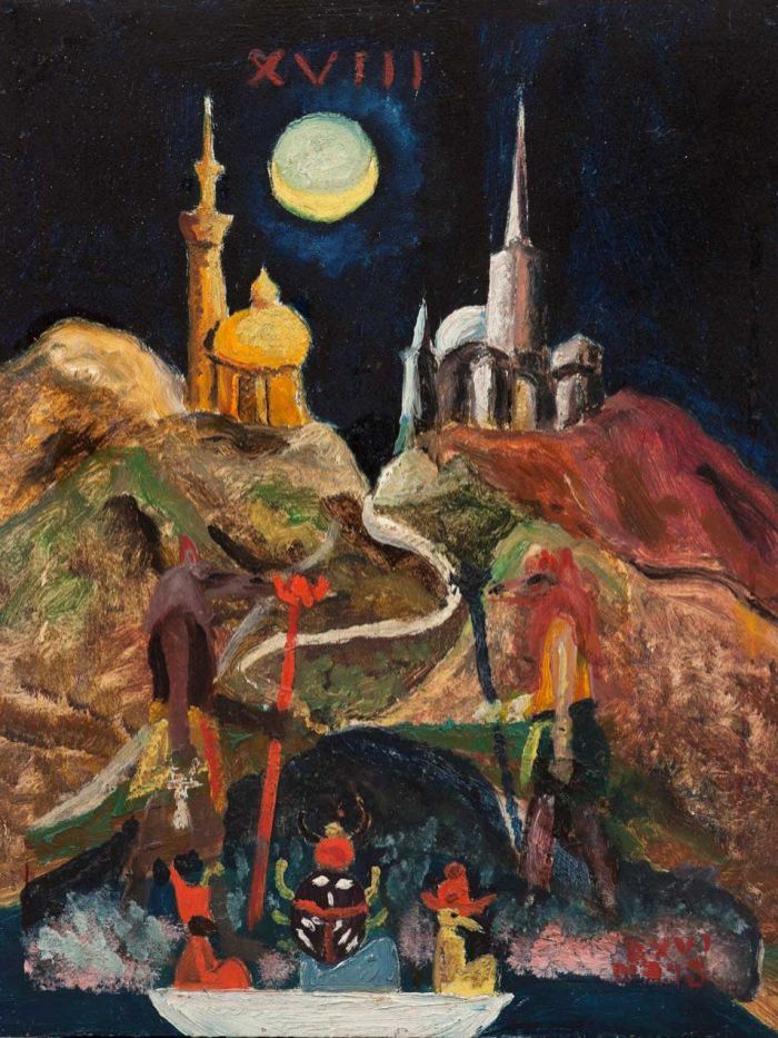 The Surreal Paintings of the Occult Magician Writer Mountaineer