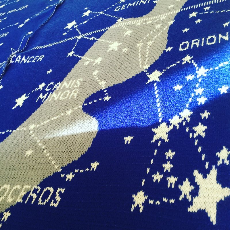 State Library Victoria Handmade Universe exhibition features knitted map of  the stars