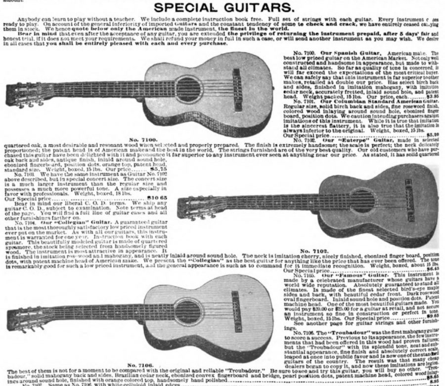 Sears guitars on sale