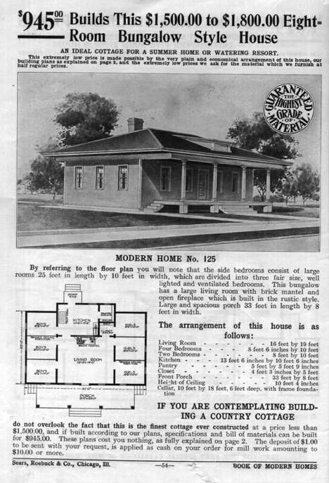 Sears Sold 75 000 Diy Mail Order Homes, Sears Bungalow House Plans