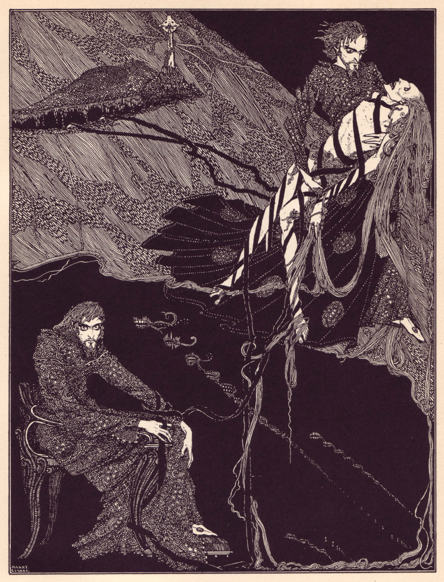 Classic Illustrations of Edgar Allan Poe’s Stories by Gustave Doré, Édouard Manet, & more Artes & contextos Harry Clarke Poe Tales of Mystery and Imagination 3 900