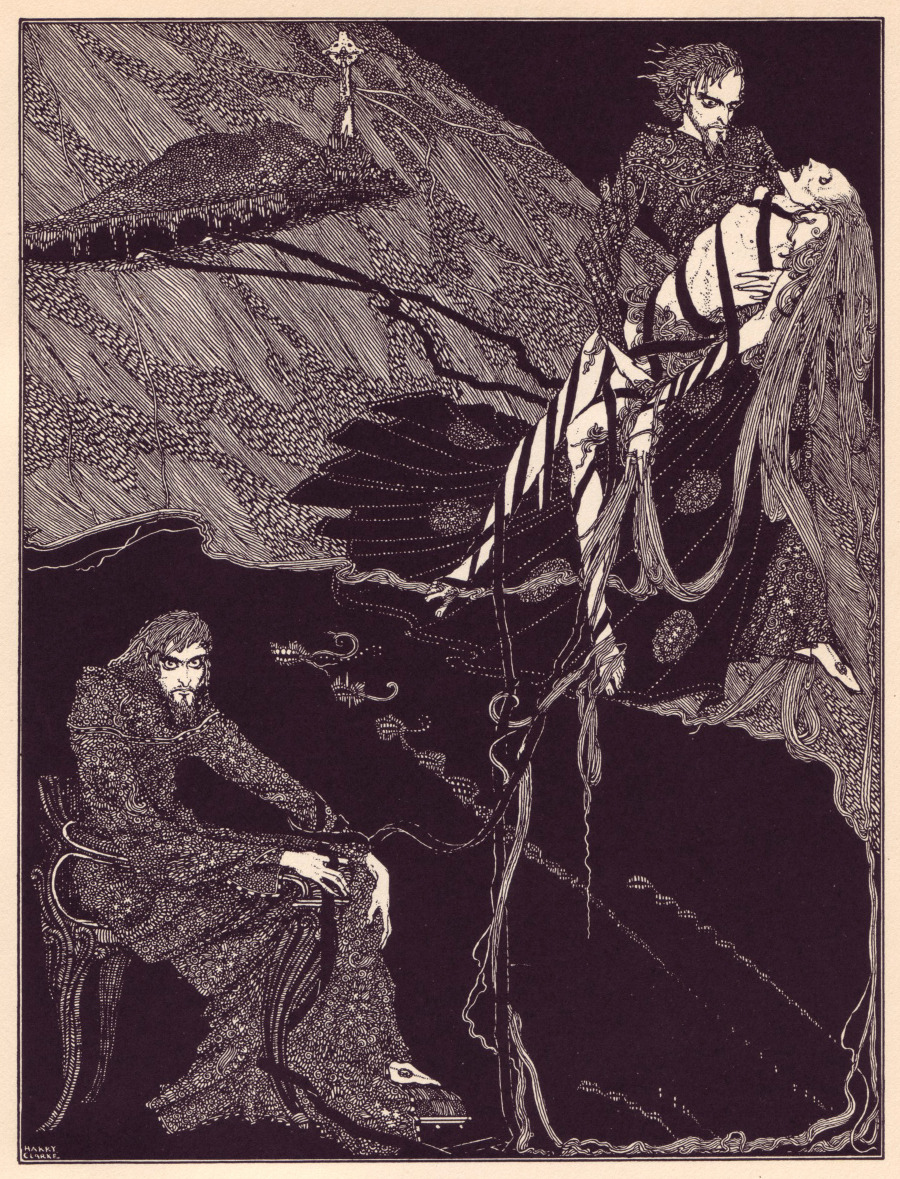 Classic Illustrations of Edgar Allan Poe’s Stories by Gustave Doré, Édouard Manet, & more Harry Clarke Poe Tales of Mystery and Imagination 3 900