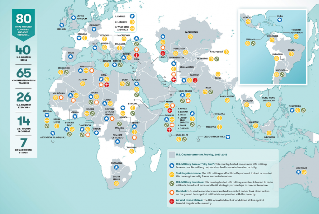 America at War: Infographic Reveals How the U.S. Military Is Operating ...