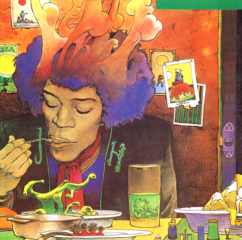 Behold Moebius' Many Psychedelic Illustrations of Jimi Hendrix