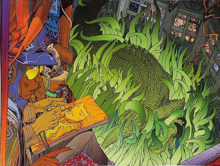 Behold Moebius' Many Psychedelic Illustrations of Jimi Hendrix