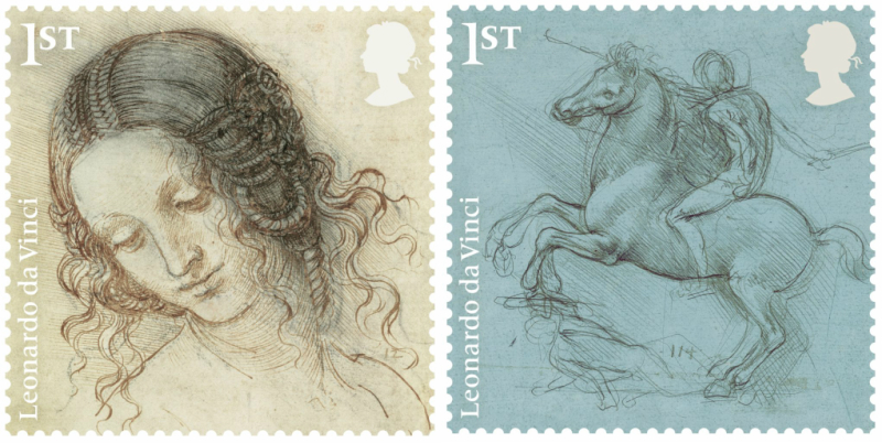 Famous Drawings by Leonardo da Vinci Celebrated in a New Series of