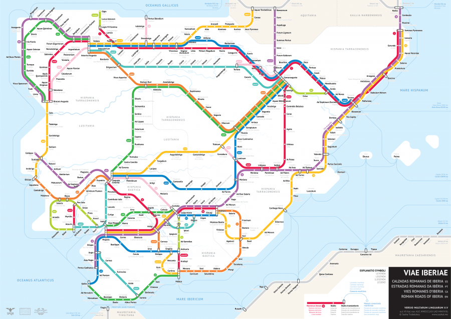 ancient roman roads map