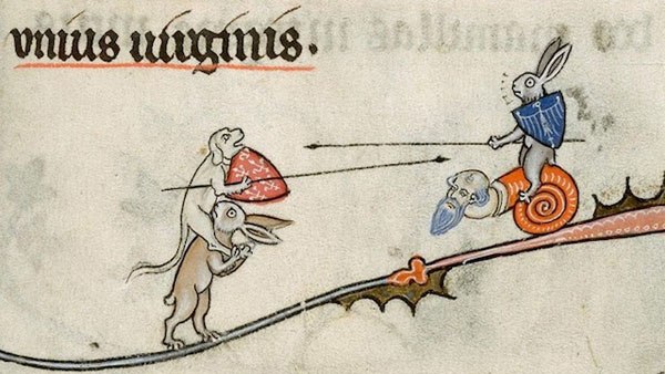 Killer Rabbits In Medieval Manuscripts Why So Many Drawings In The Margins Depict Bunnies Going