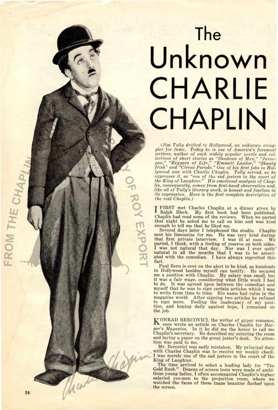 The Charlie Chaplin Archive Opens Putting Online 30 000 Photos Documents From The Life Of The Iconic Film Star Open Culture