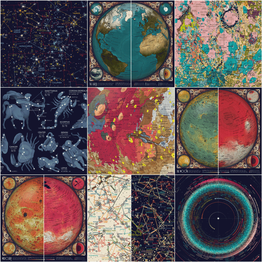 The Atlas of Space: Behold Brilliant Maps of Constellations 