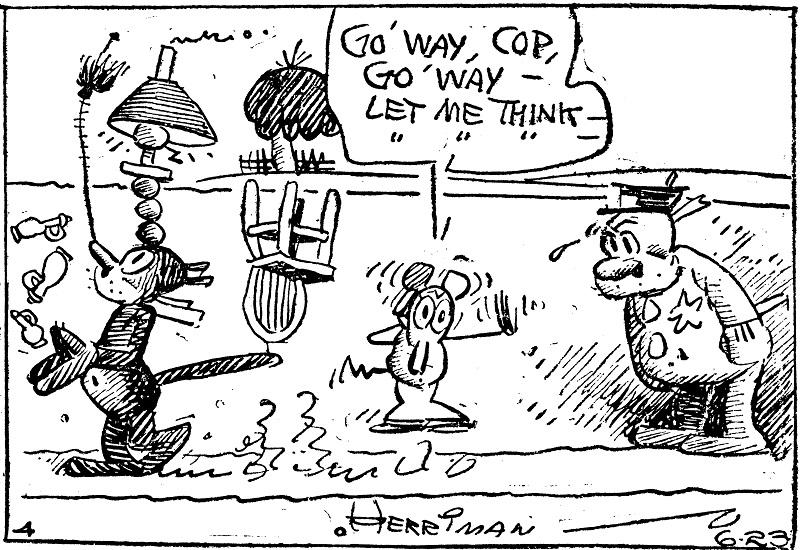 George Herriman's Krazy Kat, Praised as the Greatest Comic Strip of Time, Gets as Early Installments Enter the Domain | Open Culture