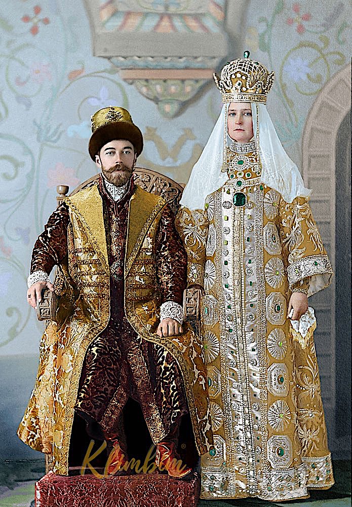 The Romanovs' Last Spectacular Ball Brought to Life in Color Photographs  (1903)