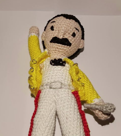 freddie mercury crochet doll pattern