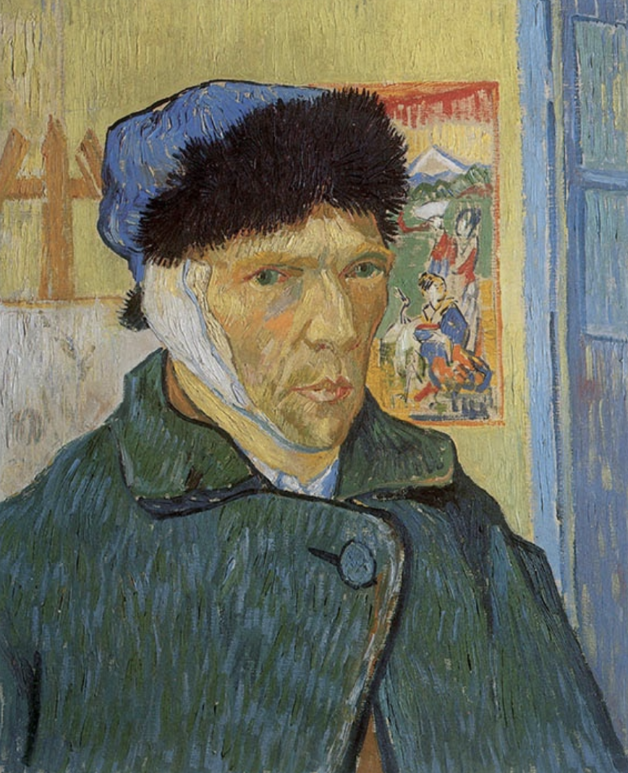 Self-portrait with bandaged ear - Vincent Van Gogh, 1889 Óleo sobre tela 50 x 60,5 cm