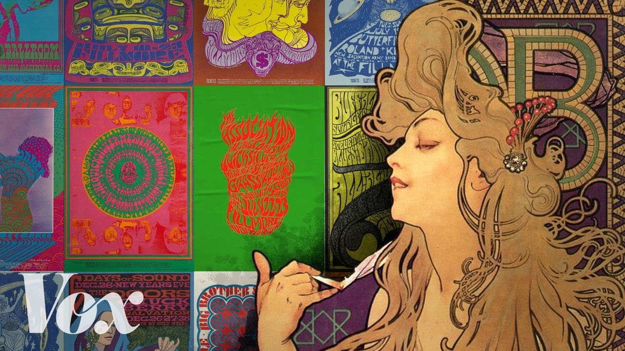 How Art Nouveau Inspired the Psychedelic Designs of the 1960s | Open
