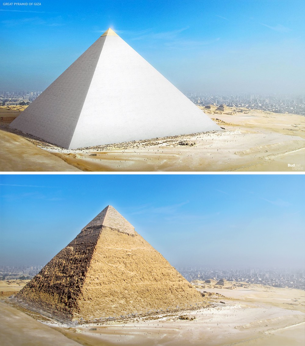 What The Great Pyramid Of Giza Would Ve Looked Like When First Built   Original Giza Pyramid 