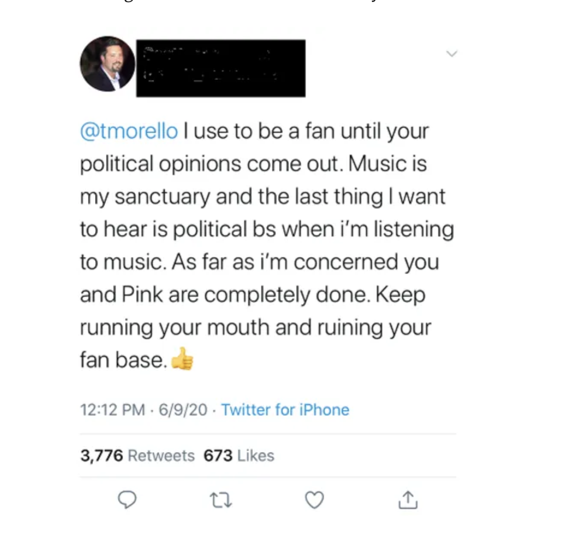 Tom Morello Responds To Angry Fans Who Suddenly Realize That Rage Against The Machine S Music Is Political What Music Of Mine Didn T Contain Political Bs Open Culture