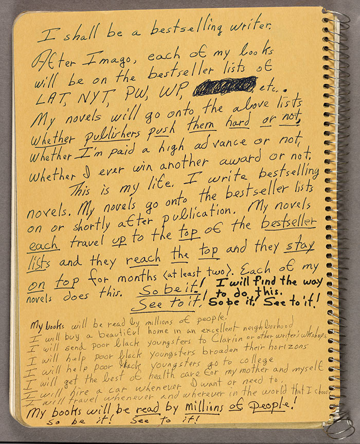 Behold Octavia Butler S Motivational Notes To Self Open Culture