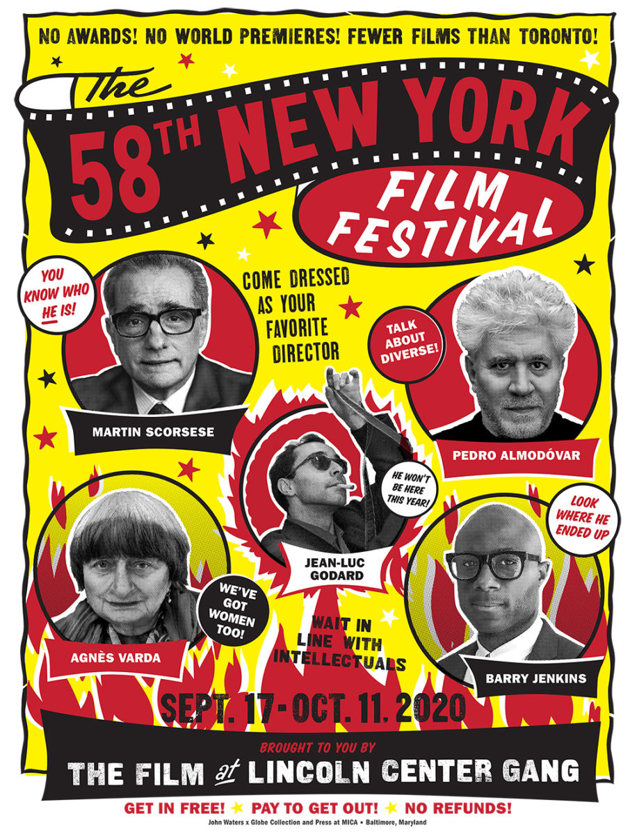 John Waters Designs a Witty Poster for the New York Film Festival