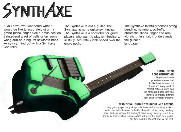 The Story of the SynthAxe, the Astonishing 1980s Guitar Synthesizer