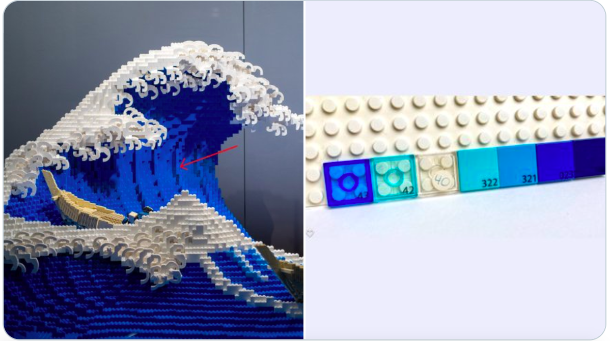 3D LEGO Artwork makes waves at Hankyu Brick Museum