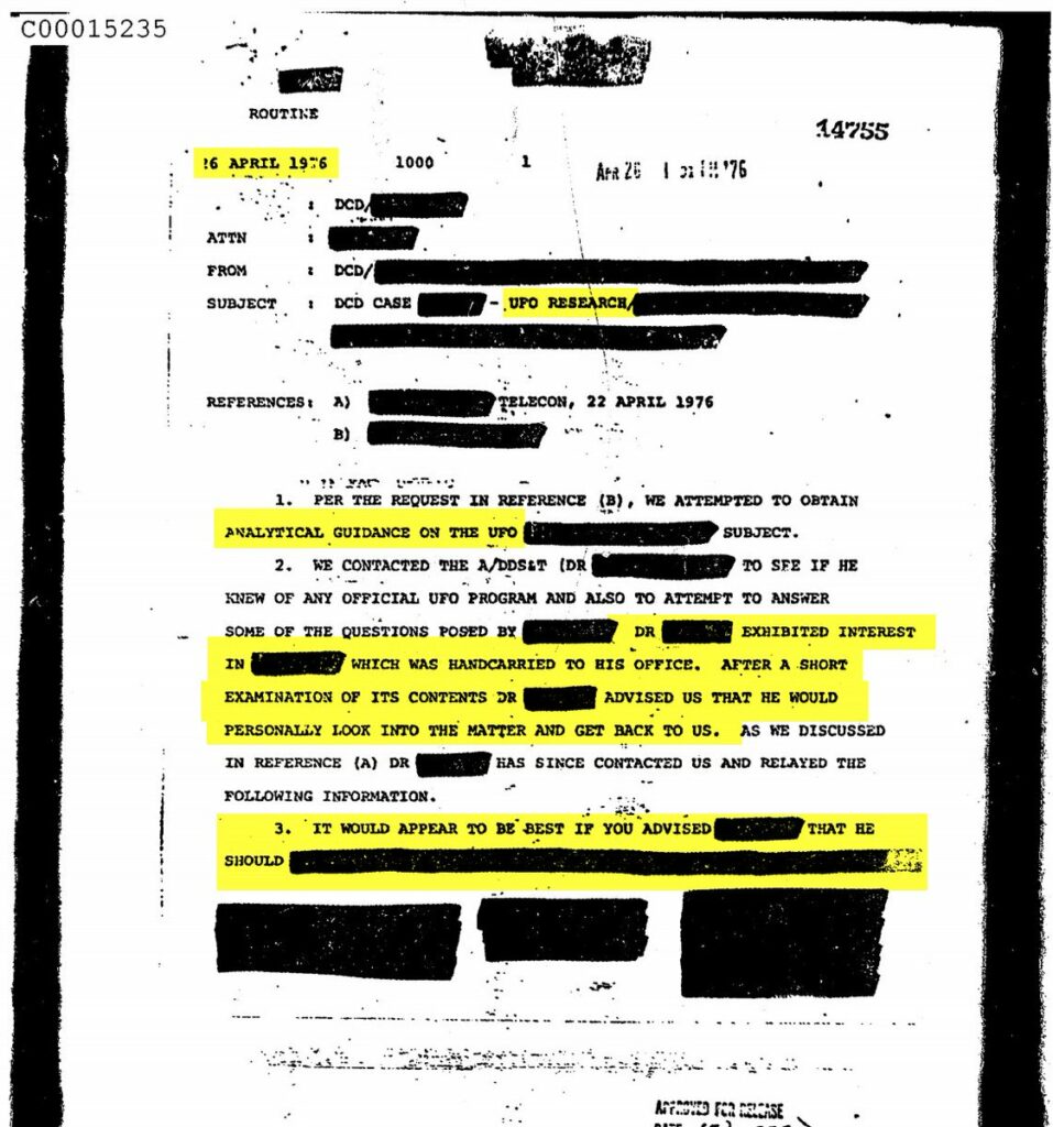 The CIA Has Declassified 2,780 Pages of UFO-Related Documents, and They